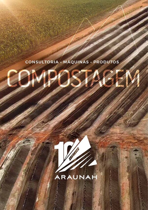 Capa do folder de compostagem da Araunah