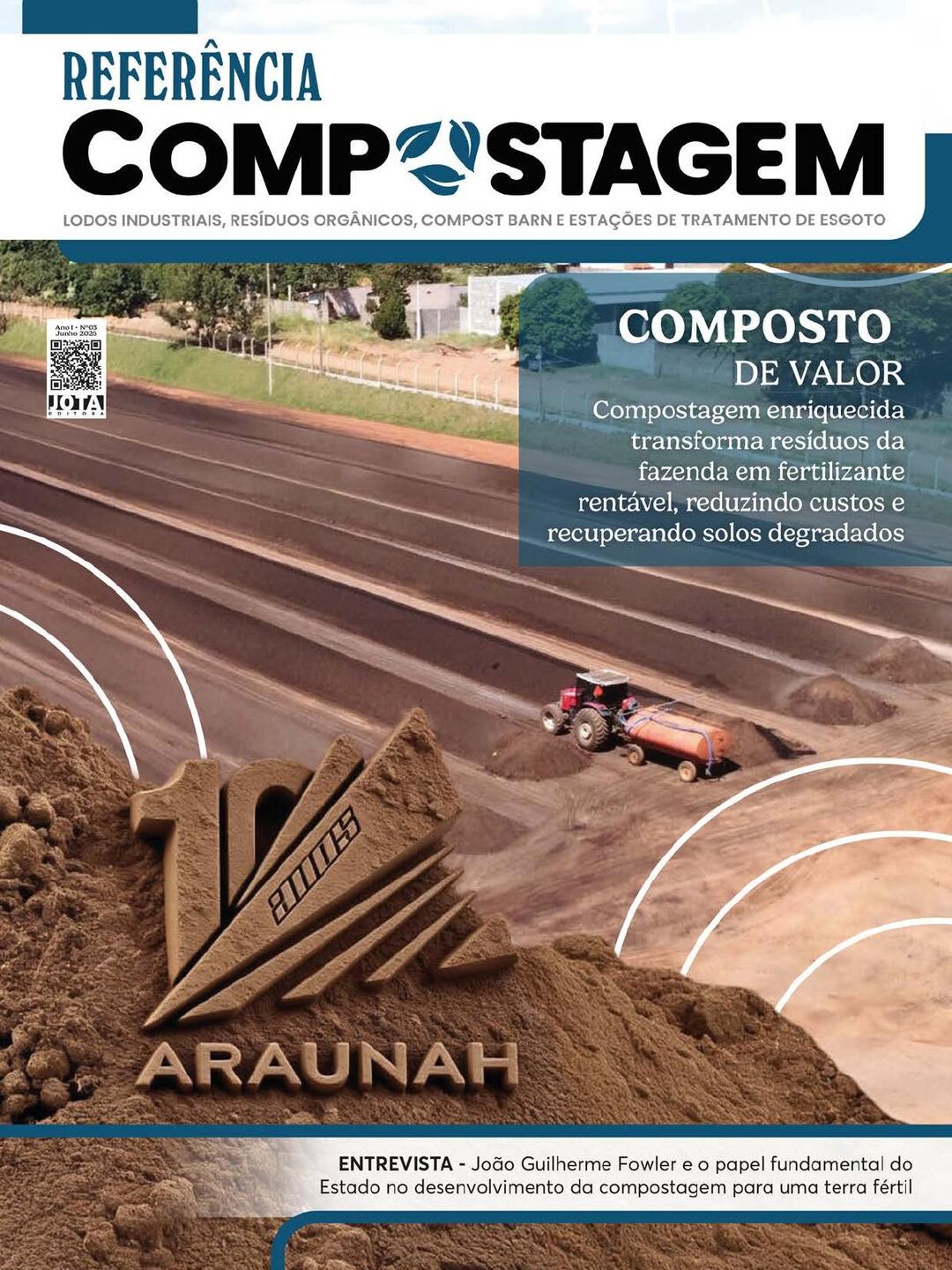 Araunah é capa da Revista Referência Compostagem: do resíduo ao adubo orgânico